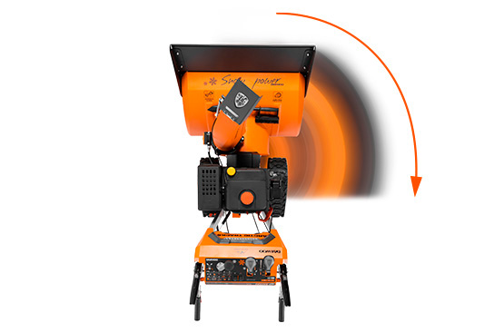 Автоматический дифференциал позволяет без усилий маневрировать снегоуборщиком на любых поверхностях, перебрасывая крутящий момент между колесами в зависимости от условий работы. При необходимости дифференциал можно разблокировать с помощью специального рычага.