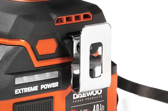 Позволяет надежно закрепить винтоверт на поясе монтажника во время работы.