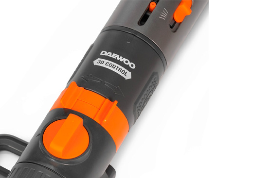 Удобные регуляторы позволяют настроить угол наклона форсунок, направление их движения и дальность струи, чтобы полить определенный сектор или заданную площадь от 90м² до 350м².